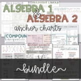 Algebra 1 & 2 Anchor Charts