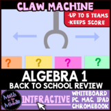 Algebra Back to School Math Review Game - Digital Interact