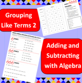 Algebra - Basic - Adding, Subtracting and Grouping Like Te