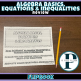 Algebra Basics, Equations & Inequalities Review Flipbook