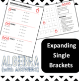 Algebra - Basics - Expanding single bracket expressions