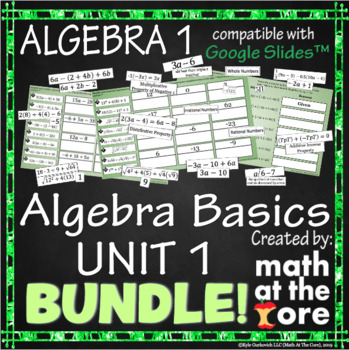Preview of Algebra Basics - Unit 1 - BUNDLE for Google Slides™