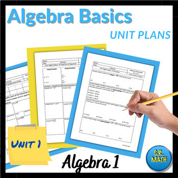 Preview of Algebra Basics Unit Plans: Algebra 1 Keystones Unit 1