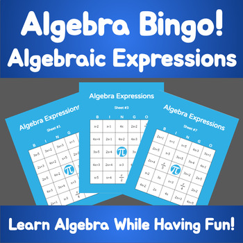 Preview of Algebra Bingo: A Bingo Game That Makes Learning Algebra Fun and Easy!