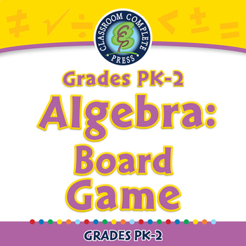 Preview of Algebra: Board Game - NOTEBOOK Gr. PK-2
