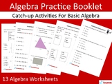 Algebra Booklet - Practice and revision for Algebra