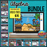 Algebra Boom Cards Bundle | Digital Self Grading Activities