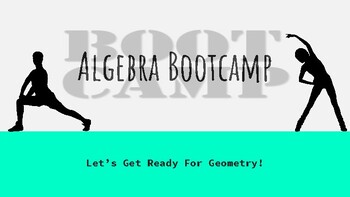 Preview of Algebra Bootcamp