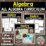 Preview of Algebra Curriculum Bundle (Entire Year)