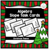 Algebra Slope Task Cards Activity Winter Christmas