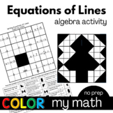 Algebra Color My Math Writing Equations of Lines