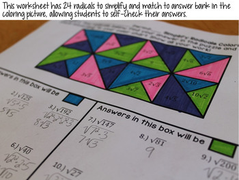 Algebra Coloring Activities Bundle by Math Dyal | TpT