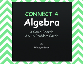 Preview of Algebra - Connect 4 Game