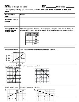 Preview of Algebra - Cornell Notes - Whole Year - Bundle