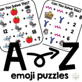 Algebra Critical Thinking A to Z Emoji Puzzles Can You Solve This