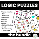 Algebra Critical Thinking Logic Puzzles Bundle