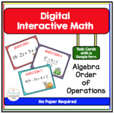 Algebra Digital Interactive Math Order of Operations