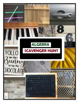 Preview of Algebra Distance Learning Activity Scavenger Hunt
