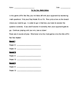 Preview of Algebra Distributive Property TIC TAC TOE!