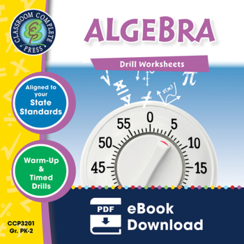 Preview of Algebra - Drill Sheets Gr. PK-2