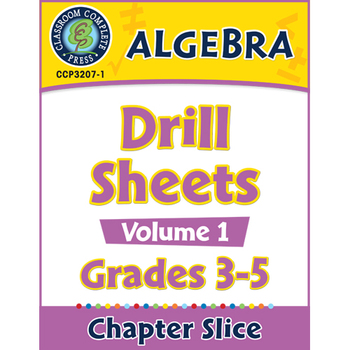Preview of Algebra: Drill Sheets Vol. 1 Gr. 3-5