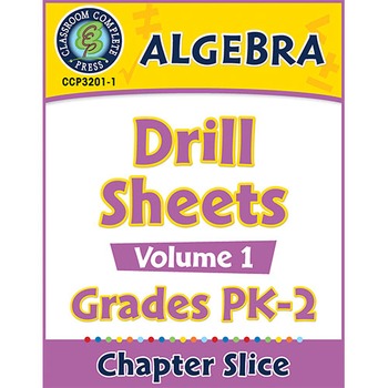 Preview of Algebra - Drill Sheets Vol. 1 Gr. PK-2