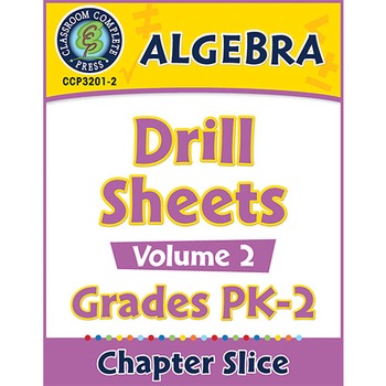 Preview of Algebra - Drill Sheets Vol. 2 Gr. PK-2