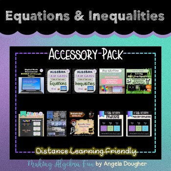 Preview of Algebra Equations & Inequalities Accessory Pack BUNDLE