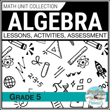 Preview of Grade 5 Ontario Math Unit Solving Algebraic Expressions Equations & Inequalities