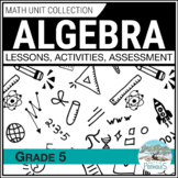 Grade 5 Ontario Math Unit Solving Algebraic Expressions Eq