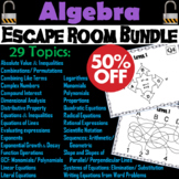 Algebra Escape Room Math Bundle: Polynomials, Distributive