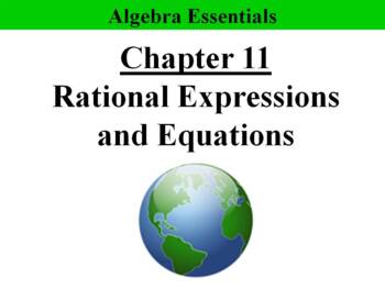 Preview of Algebra Essentials Chapter 11: Rational Expressions & Eq'ns PPT Bundle (10 PPTs)