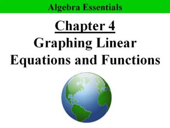 Preview of Algebra Essentials Chapter 4: Graphing Linear Equations PPT Bundle (12 PPTs)