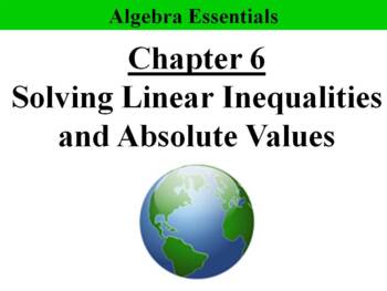 Preview of Algebra Essentials Chapter 6: Solving Linear Inequalities PPT Bundle (11 PPTs)