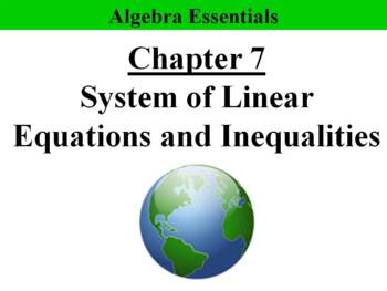 Preview of Algebra Essentials Chapter 7: System of Linear Equations PPT Bundle (8 PPTs)