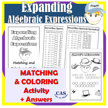 Preview of Algebra| Expanding Binomial Algebraic Expressions | Matching Activity 1