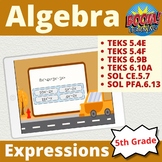 Algebra Expressions Distance Learning Math Boom Cards