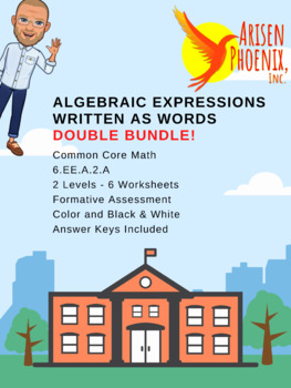 Preview of Algebra Expressions Written as Words 6eea2a Double Bundle