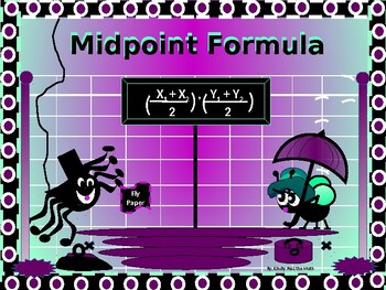 Preview of Algebra:  Finding the Midpoint with GUIDED NOTES & DISTANCE LEARNING NO-PREP