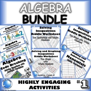 Preview of Algebra Fun Activities Bundle - Grade 6 and 7 New Ontario Math Curriculum