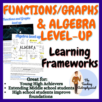 Preview of Algebra | Functions & Graphs Learning Frameworks | 65 levels