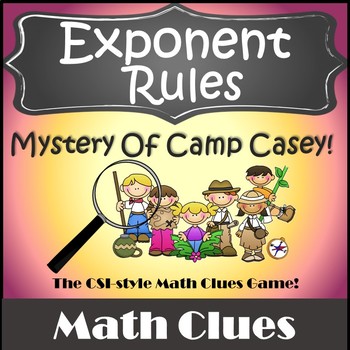 Preview of Algebra Games {Exponent Rules Activity} {Properties of Exponents Activities}