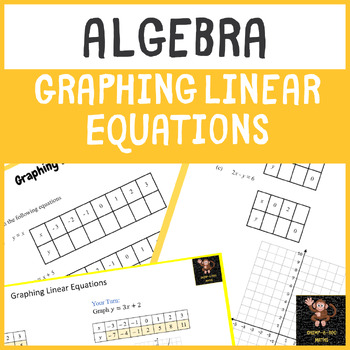 Preview of Algebra - Graphing Linear Equations No Prep Lesson