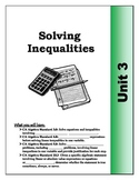 Algebra Guided Presentation Notes: Unit 3 - Solving Inequalities .