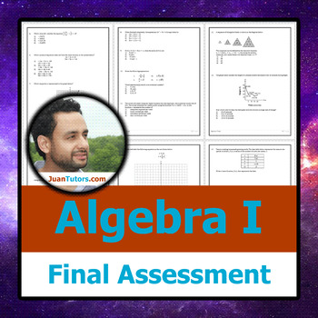 Preview of Algebra I Final + Student-Ready Solutions  (Common Core Algebra Final)