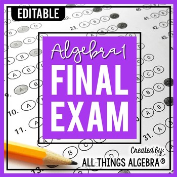 Preview of Algebra 1 Final Exam