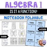 Algebra 1 - Functions - Table, Mapping, and Graphs - Foldable