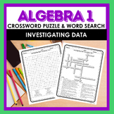 Algebra I Investigating Data Vocabulary Crossword Puzzle a