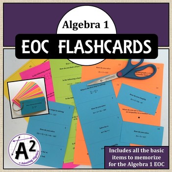 Preview of Algebra 1 EOC Review Flashcards