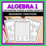 Algebra I Modeling & Analyzing Quadratic Functions Crosswo